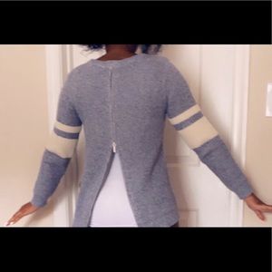 Varsity Sweater w/Zip up Back